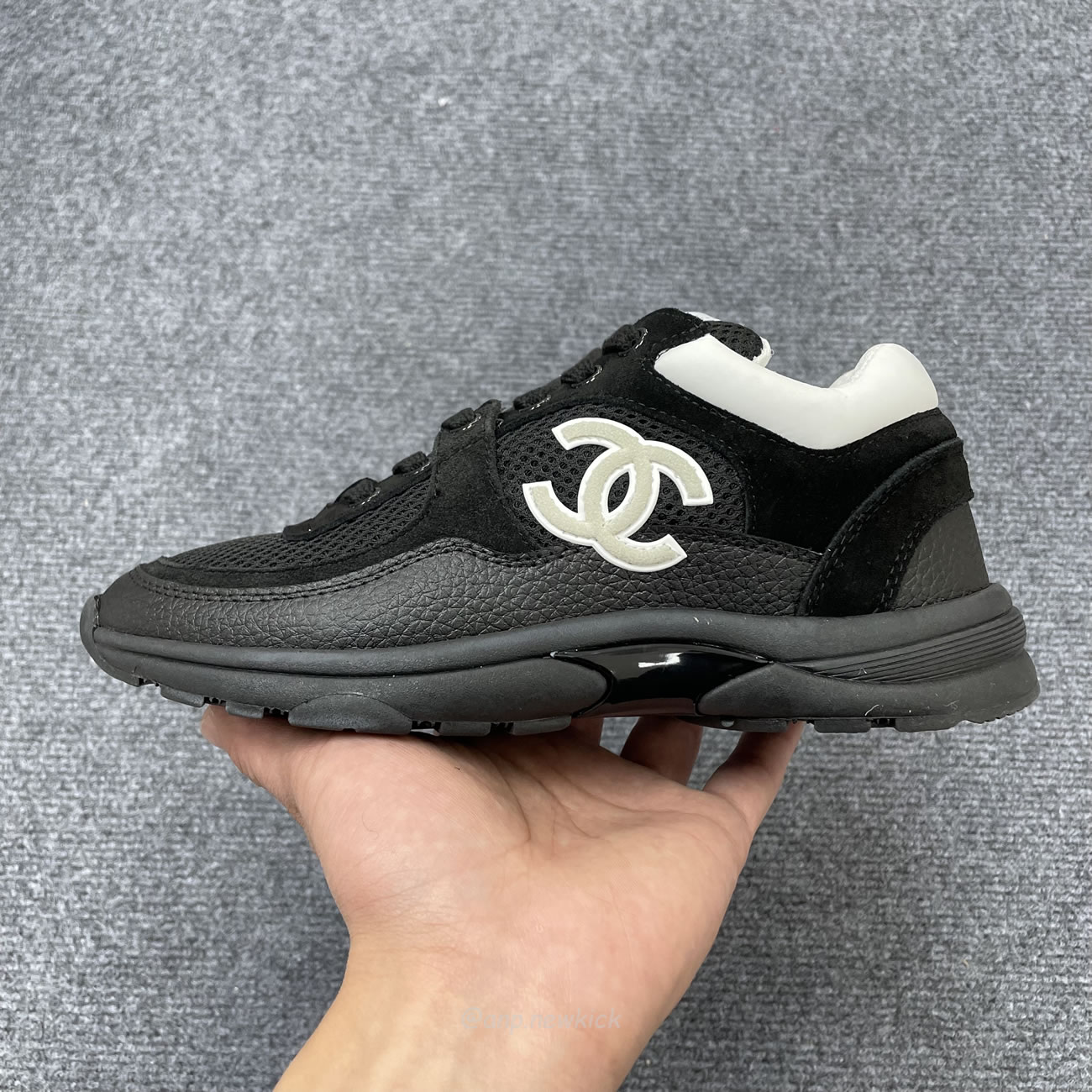 Chanel Low Top Trainer Black White G38299 Y55720 K3845 (10) - newkick.org